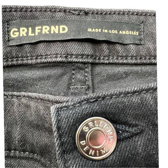 GRLFRND Erin high rise flare jeans in black size 28 - Picture 6 of 12